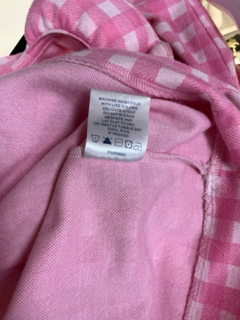 Tyler Boe Pink Gingham Ruffle Collar Shift Dress Size XS