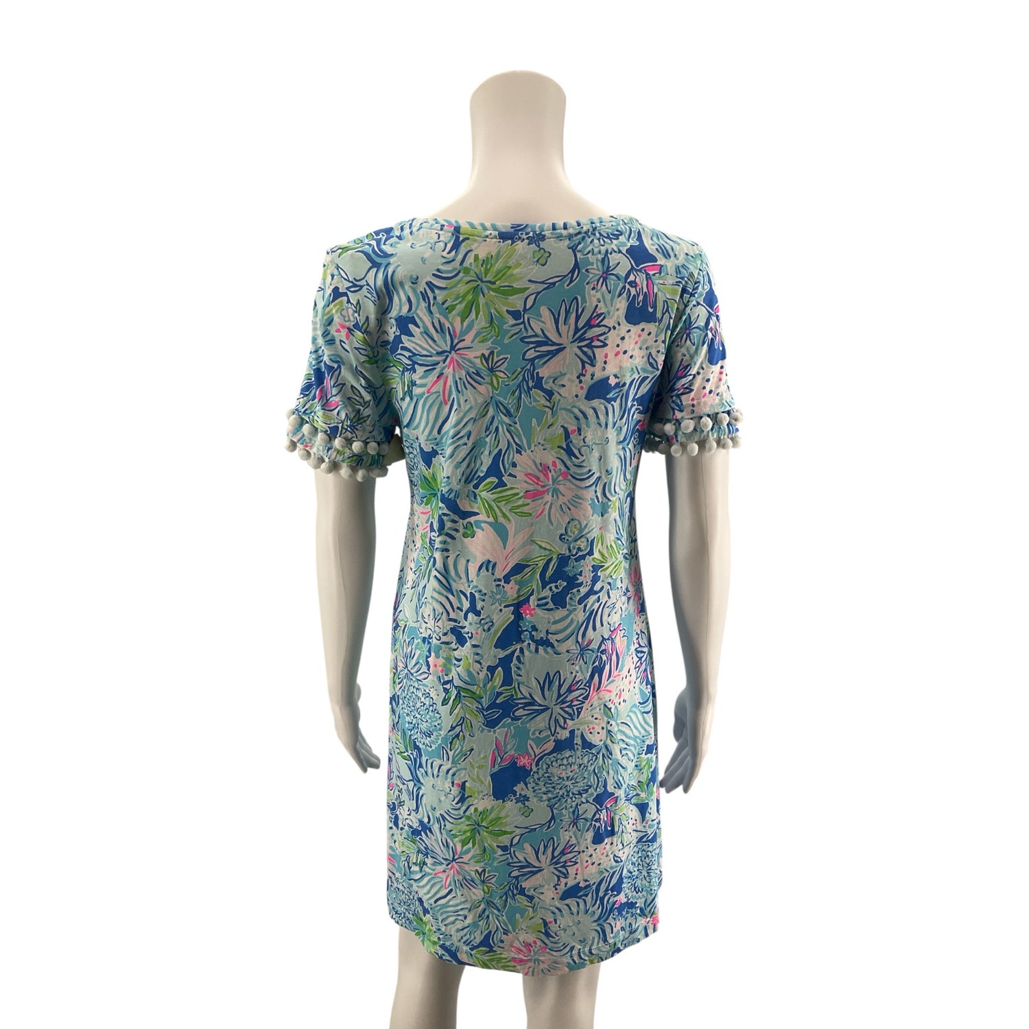 Lilly Pulitzer Skipper Popover Dress In A Squeeze Floral Pima Cotton Small
