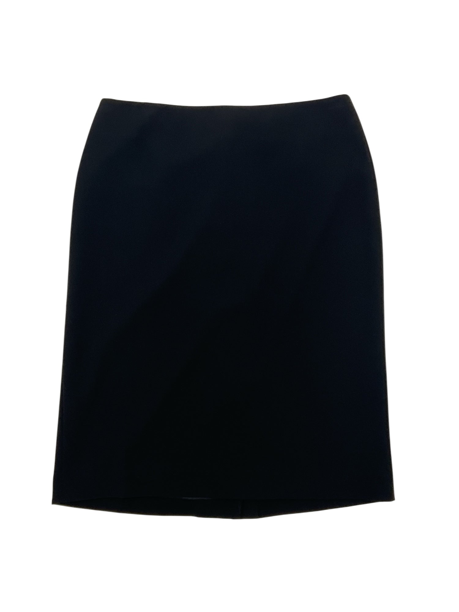 Talbots Classic Black Triacetate Blend Midi Skirt Size 8