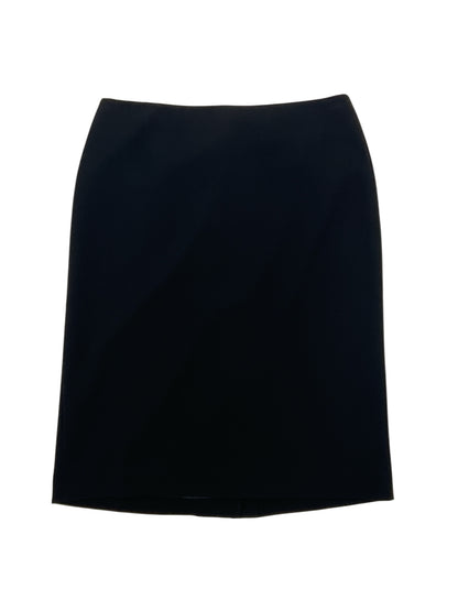Talbots Classic Black Triacetate Blend Midi Skirt Size 8