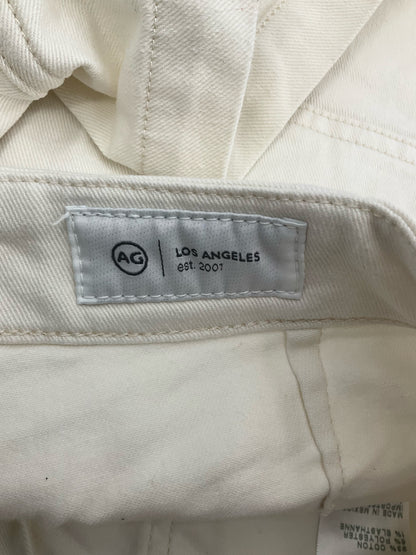 AG Adriano Goldschmied The Walker Short White Cotton Blend Size 6 / 28