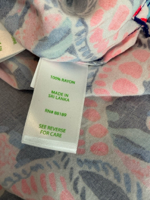Lilly Pulitzer Tatum Tunic Top Peel and Eat Coral Print Size Large