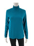 Lands End Turquoise Ribbed Pre-Owned Ladies Top - Size Small Petite - Margaret’s Fine Consignment