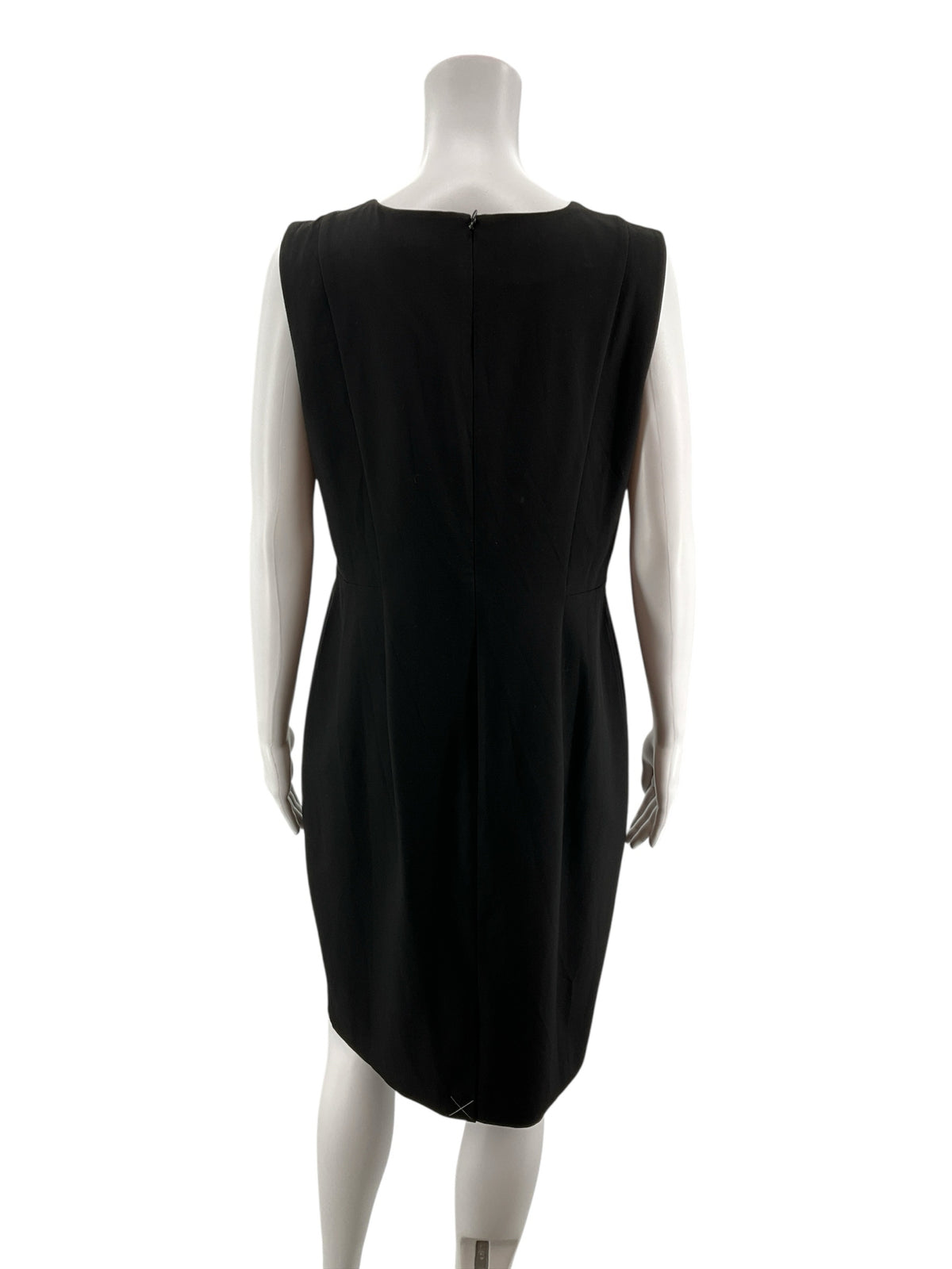 Ann Taylor Petite V-Neck Sheath Dress Black Size 12P NWT