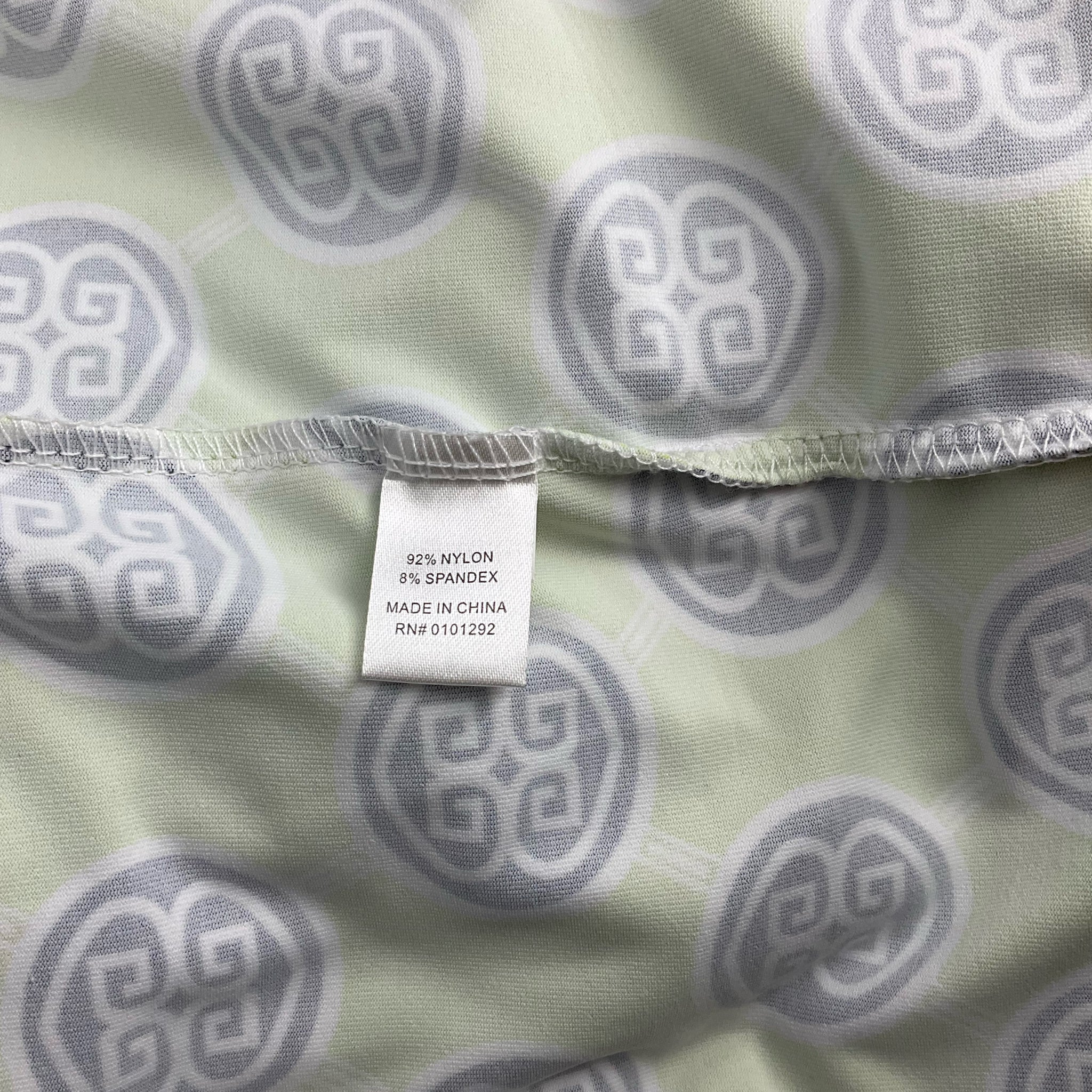 Lulu B Lime/Navy/White Print Dress - Size Small
