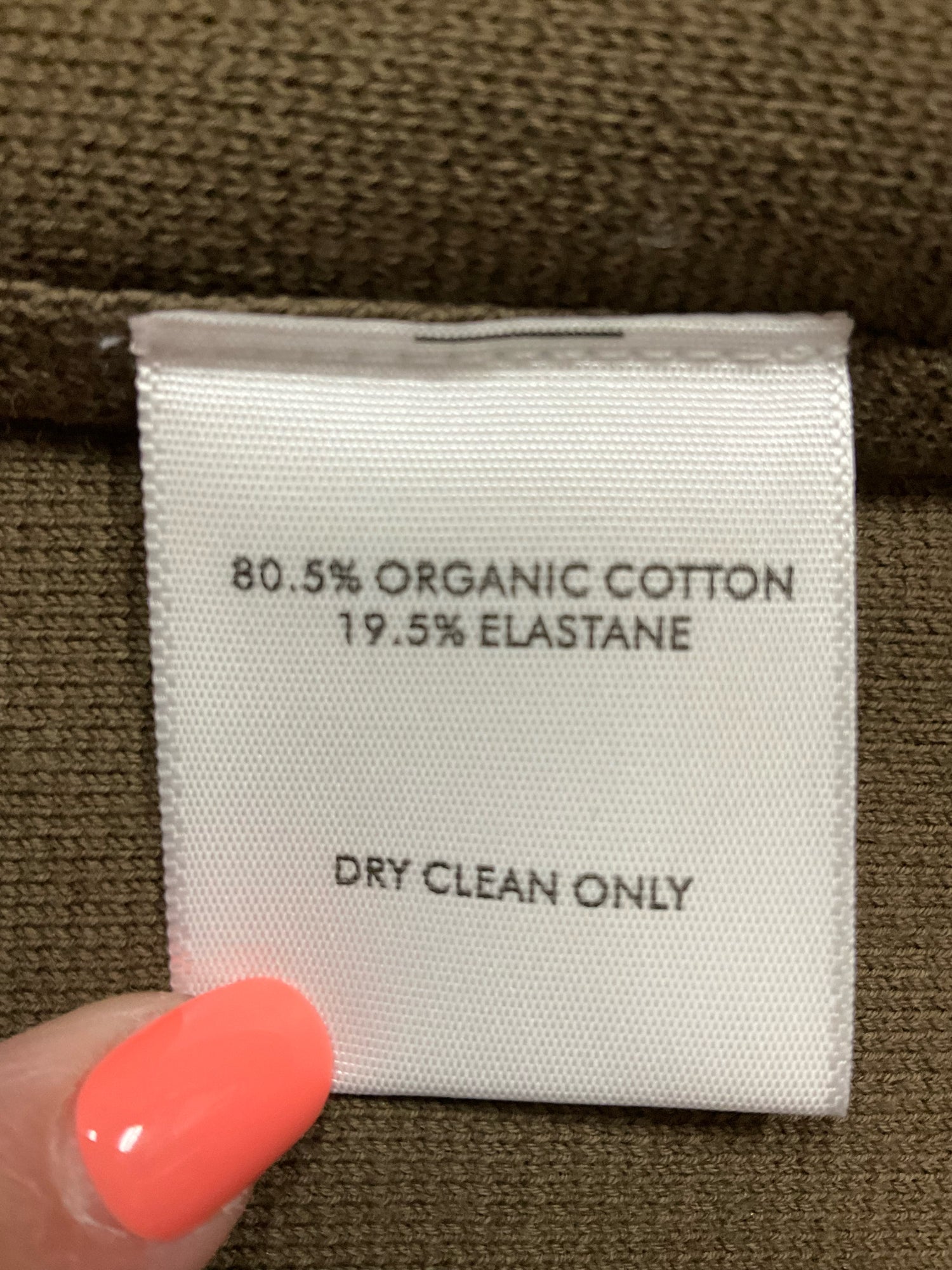 White + Warren Organic Cotton Stretch Knit Blazer Jacket Brown Size Large