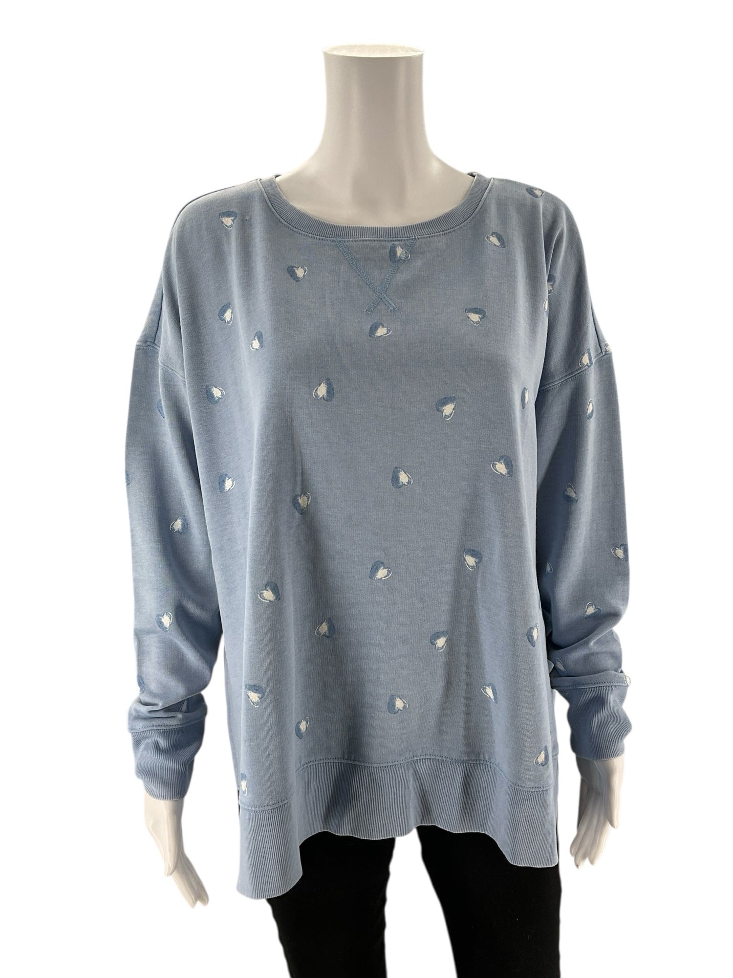 Lucky Brand -  Blue Hearts Pre-Owned Ladies Casual Top - Size M