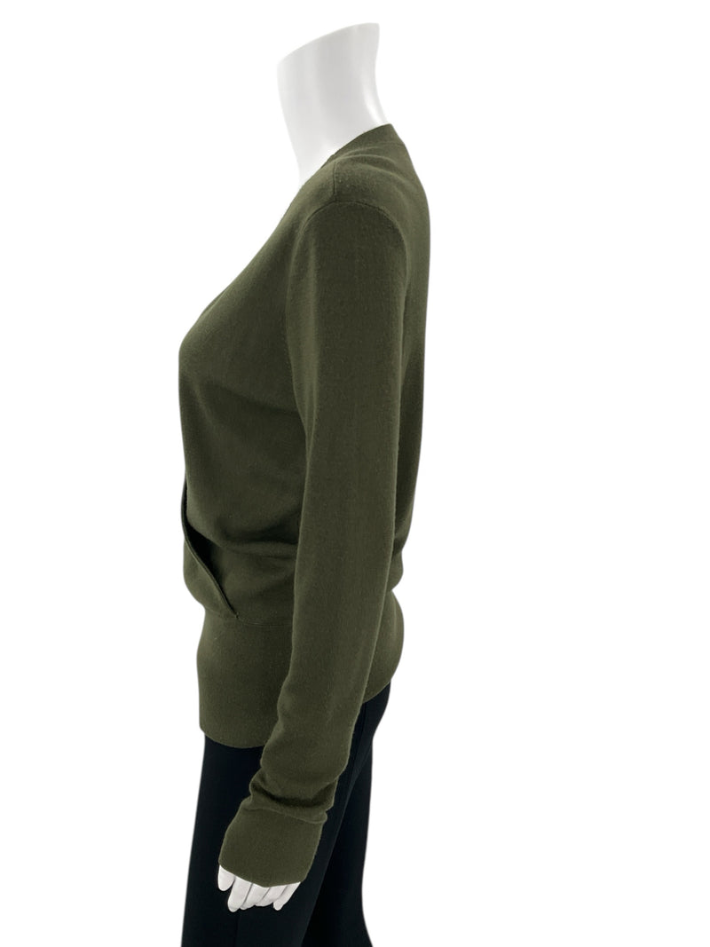 Ann Taylor Olive Ladies Pre-Owned Blouse - Size Small - Margaret’s Fine Consignment