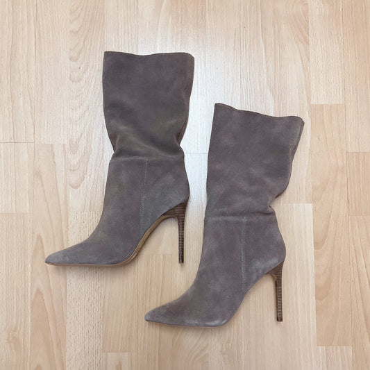 Express Shoe Size 8.5 Taupe suede Boots