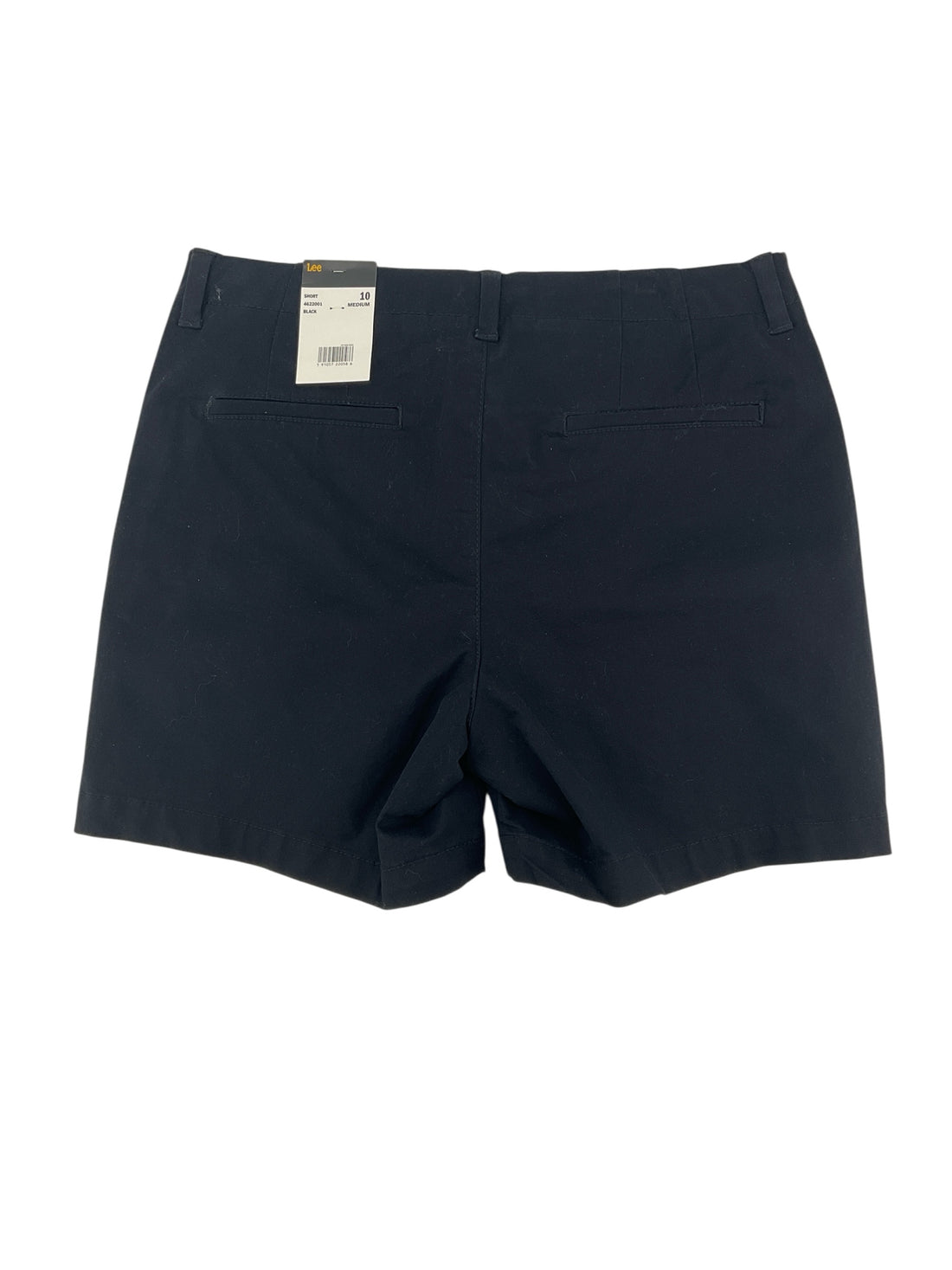 LeeLee Regular Fit Mid Rise Chino Shorts Black Size 10 NWTts