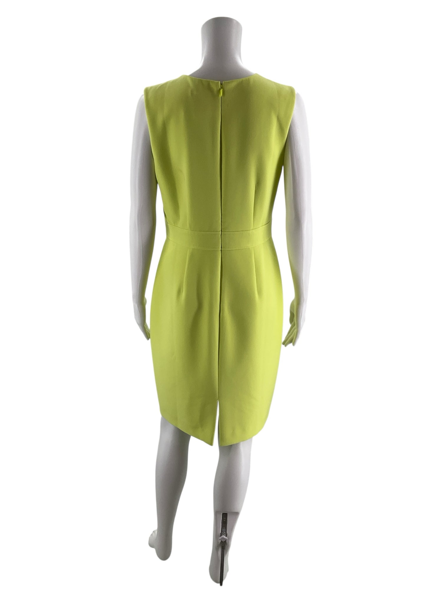 Ann Taylor Neon Yellow Square Neck Sheath Dress Size 6 – Margaret's Fine Consignment