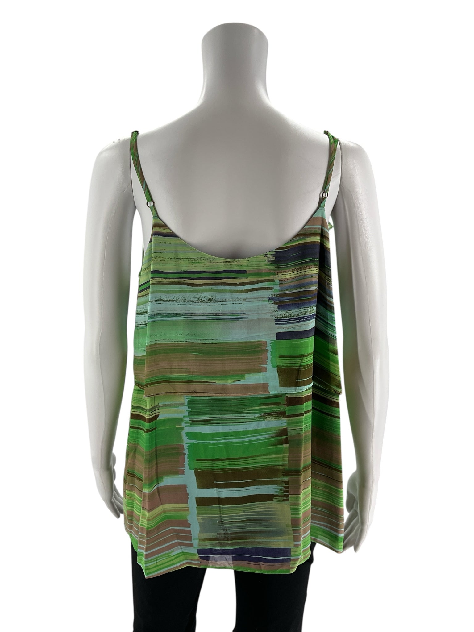 Cabi Green/Multi Print Pre-Owned Ladies Top - Size Large
