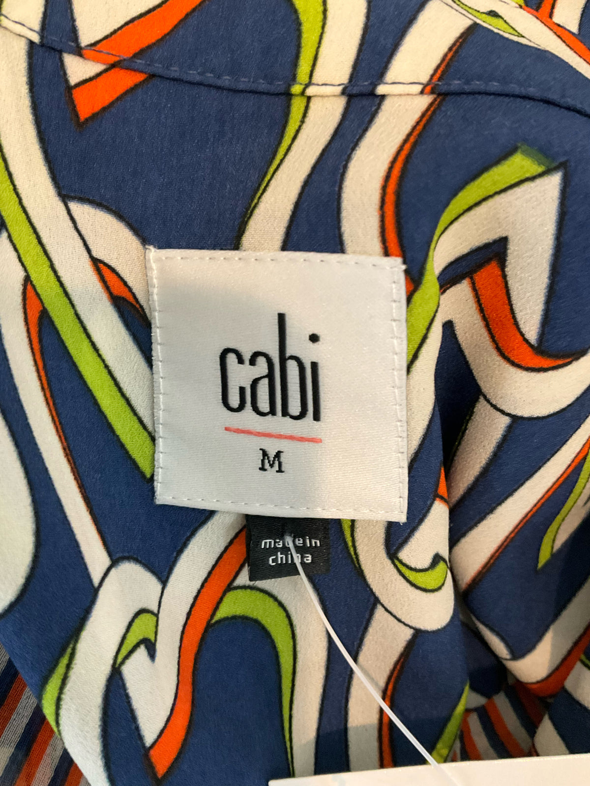 Cabi Heart of Gold Dress Sleeveless Button Front Shirtdress Hearts Print Size Medium