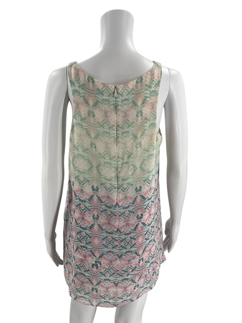 Cabi White/multi Print Pre-Owned Ladies Top - Size Medium - Margaret’s Fine Consignment
