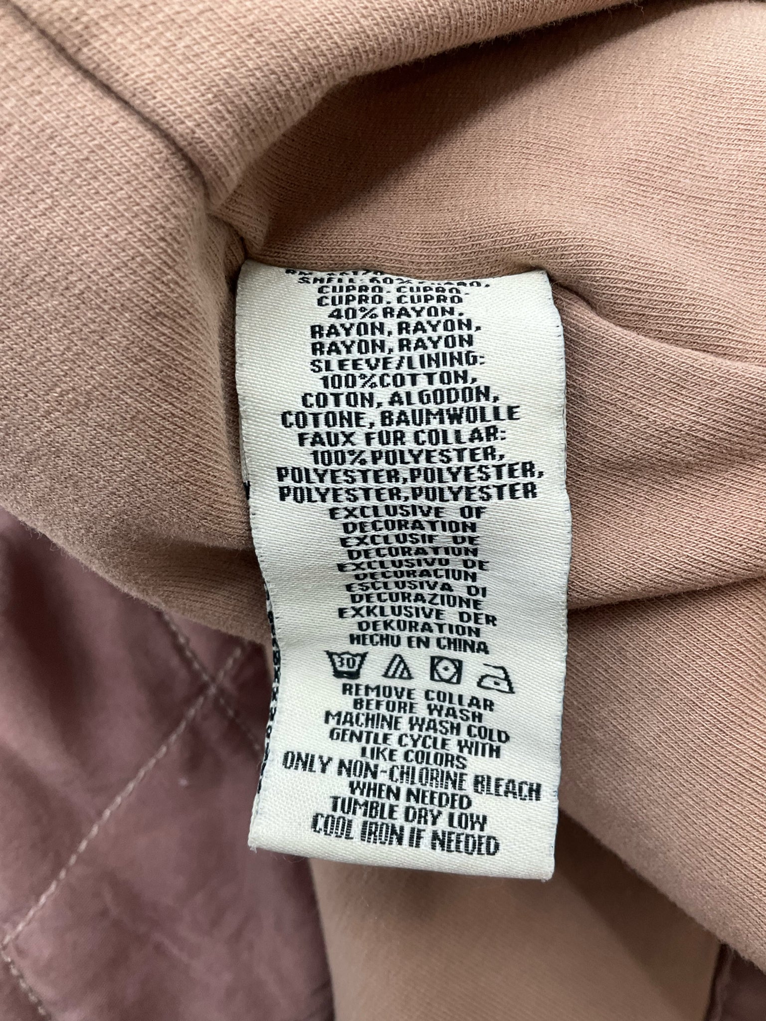 Marrakech Mauve Quilted Pre-Owned Jacket -Size Large - Margaret’s Fine Consignment