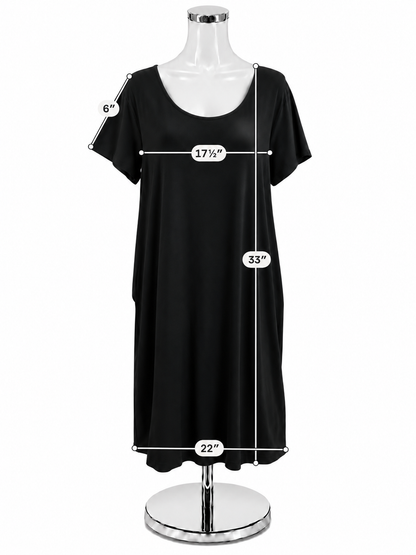J Jill Size Large Black Solid Pre-Owned Ladies Dress - ONLINE ONLY