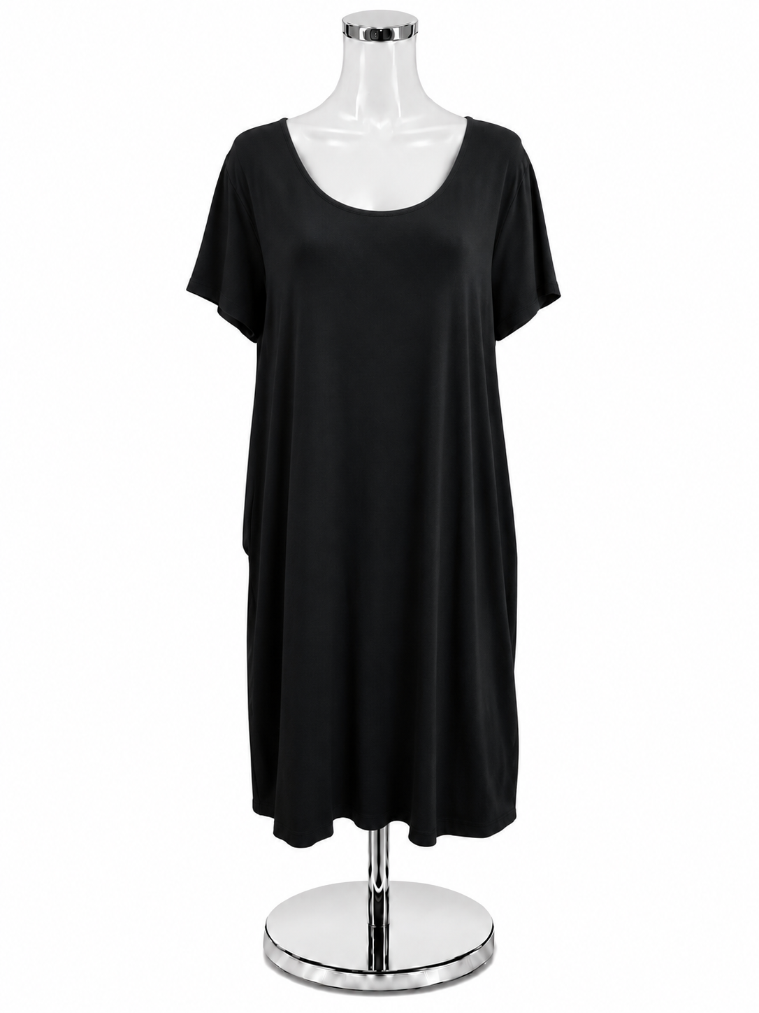 J Jill Size Large Black Solid Pre-Owned Ladies Dress - ONLINE ONLY