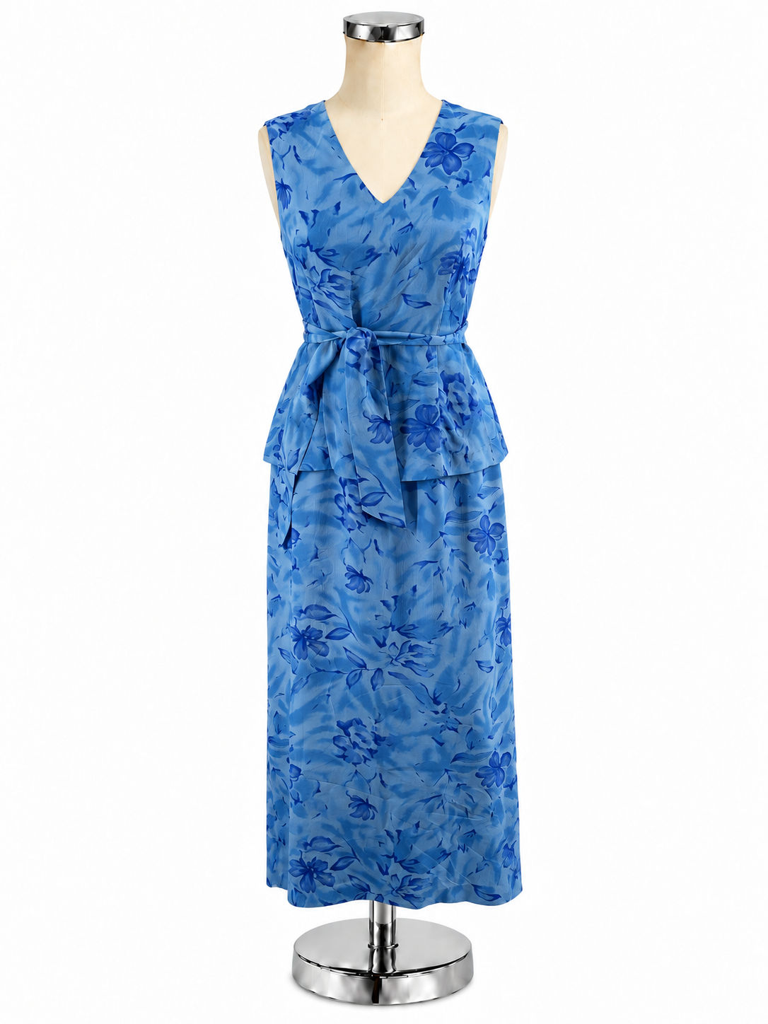 Spenser Jeremy Vintage 100% Silk Floral Two-Piece Dress Set Size 6 - ONLINE ONLY