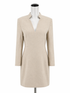 NOOTUS Beige Bodycon V-Neck Slit Bodycon Mini Dress Beige Size Small NWT - Size S