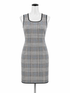 Carlisle White/Black/Blue/Pink Sheath Size XL White/Black/Blue/Pink Plaid Pre-Owned Ladies Dress - Size XL - Size XL