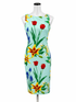 New York & Company aqua/red/yellow Floral New York & Co Aqua/Red/Yellow Floral Pre-Owned Ladies Dress - Size XS - Size XS