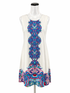 Jude Connally white/blue/pink Shift White/Blue/Pink Floral Pre-Owned Ladies Dress - Size Medium - Size M