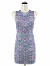 nicoblu Aqua/Purple Dress Aqua/Purple Floral Pre-Owned Ladies Dress - Size 2 - Size 2