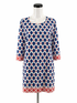 Barbara Gerwit white/red/blue Shift Barabara Gerwit White/Red/Blue Print Pre-Owned Ladies Dress - Size XL - Size XL