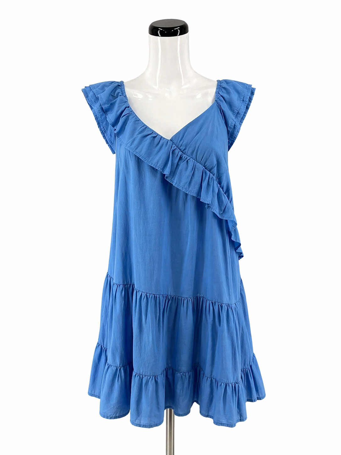 Arula Blue Solid Pre-Owned Ladies Dress - Size XL