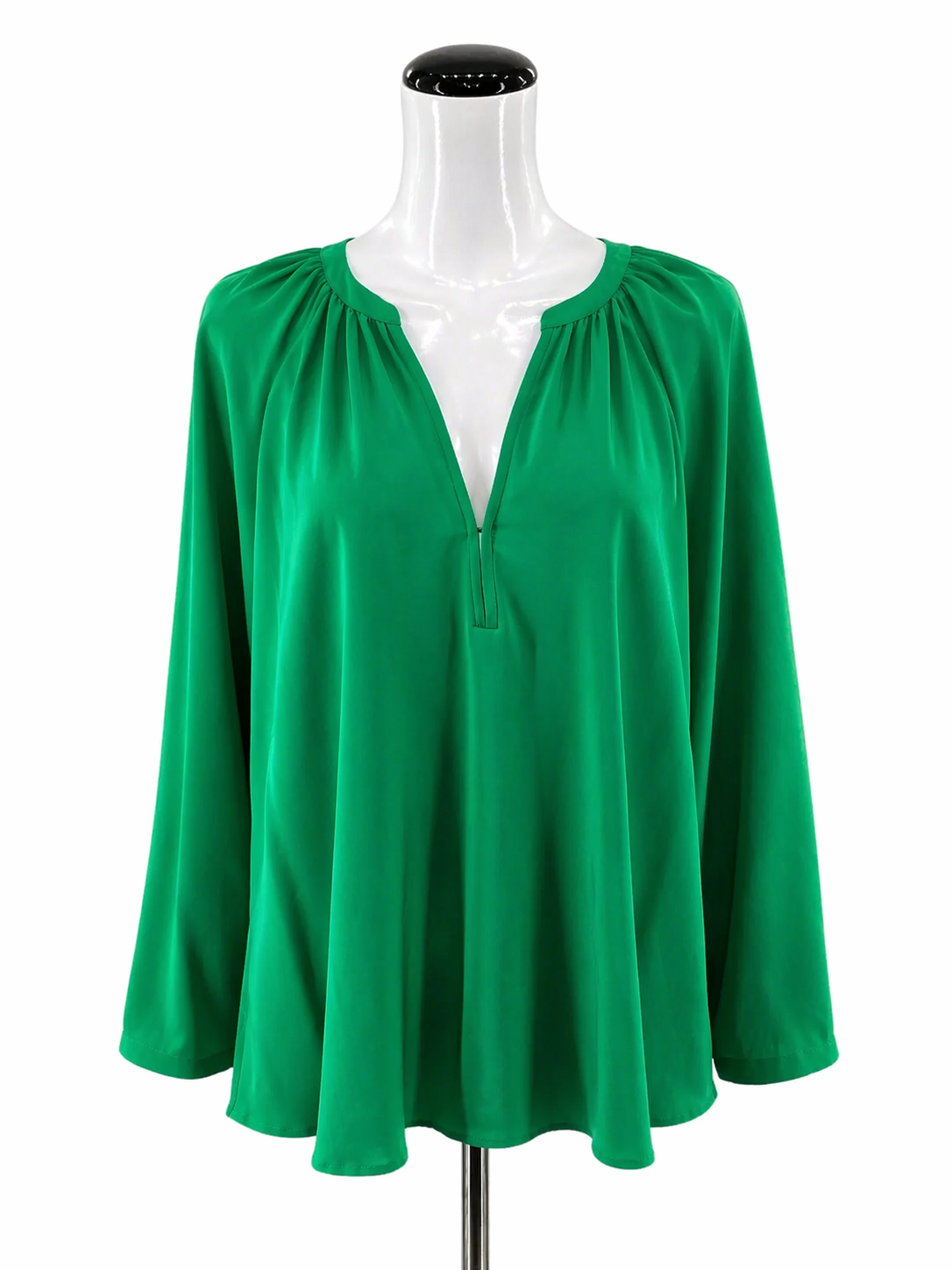 Joie Green Long Sleeve Green Solid Pre-Owned Ladies Casual Top - Size Large - Size L