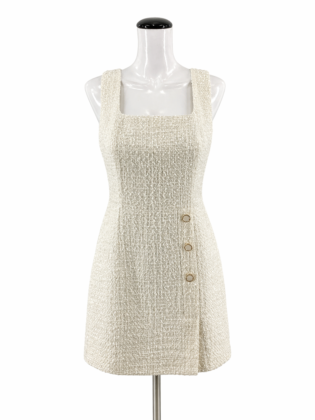 Lilly Pulitzer White Mini Lilla Tweed Dress Coconut White Size 4 - Size 4