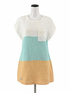 simply southern white/aqua/yellow Mini Coastal Stripe Gauze Tunic Dress White Aqua Yellow Size S/M - Size S/M