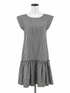 Lili Sidonio black/white Midi Gingham Check Drop Waist Midi Dress Size XS/S - Size XS/S