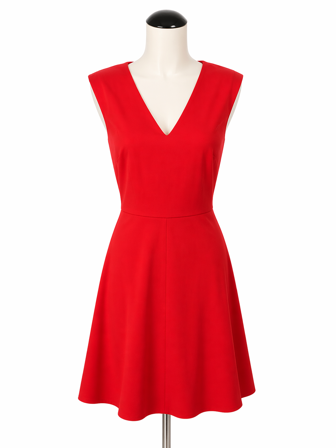 Draper James Red Fit and Flare Red V-Neck Fit &amp; Flare Dress Size 14 NWT - Size 14
