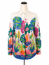 J. McLaughlin multi Button Down Painterly Garden Print Button Down Shirt Size XS - Size XS