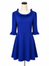 Camilyn Beth Blue A-Line Tuscany Ruffle A-Line Dress Royal Blue Size 10 - Size 10