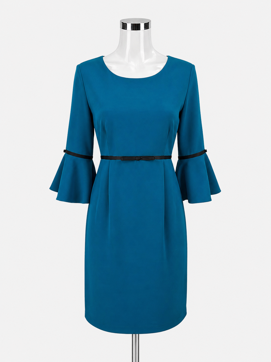Camilyn Beth Turquoise Shift Go-Go Dress Bell Sleeve Turquoise Teal NWT Size 2 - Size 2