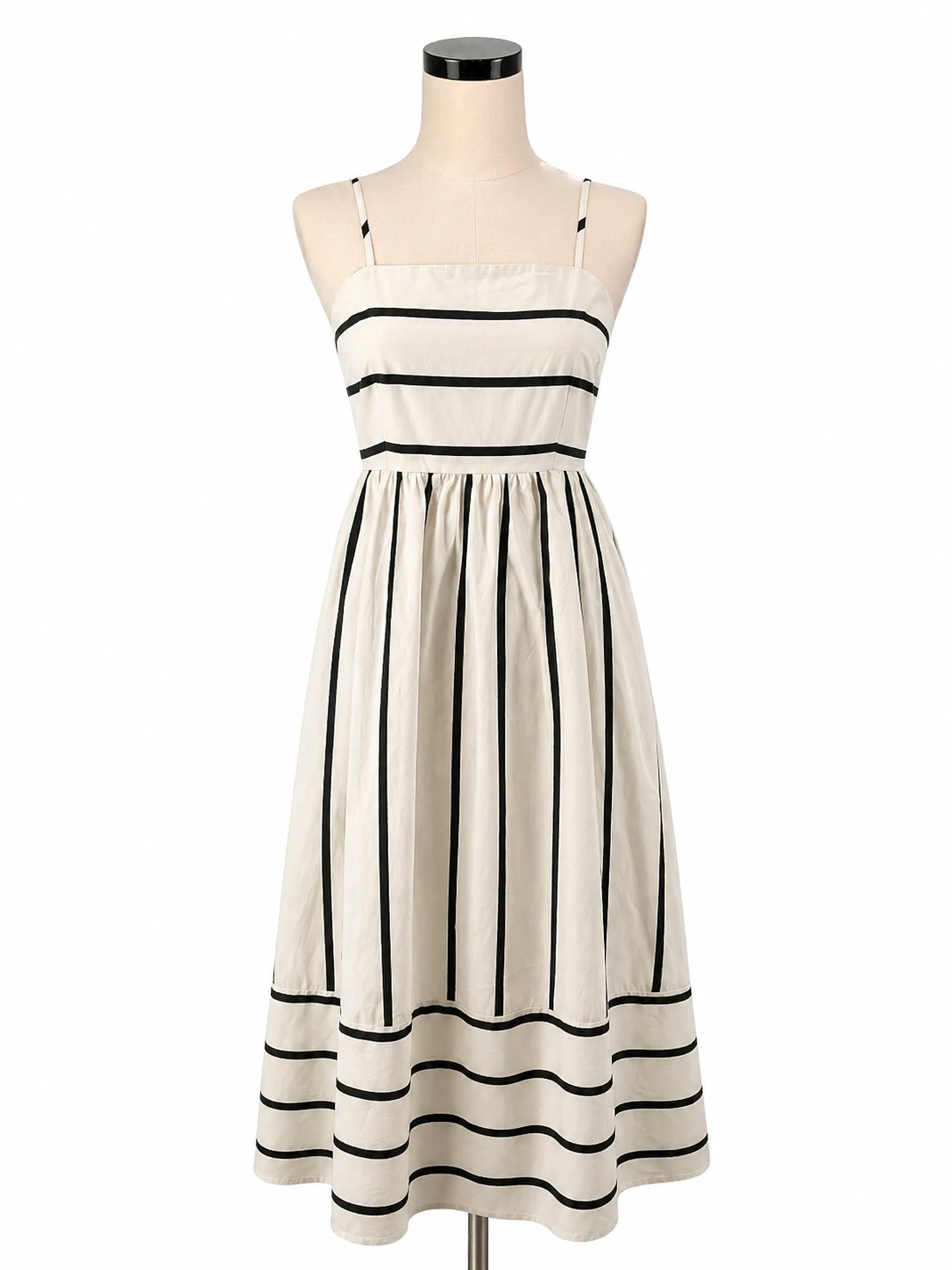 Chouy Atou white/navy Maxi Striped Spaghetti Strap Maxi Sundress Navy &amp;amp; White Size S NWT - Size S