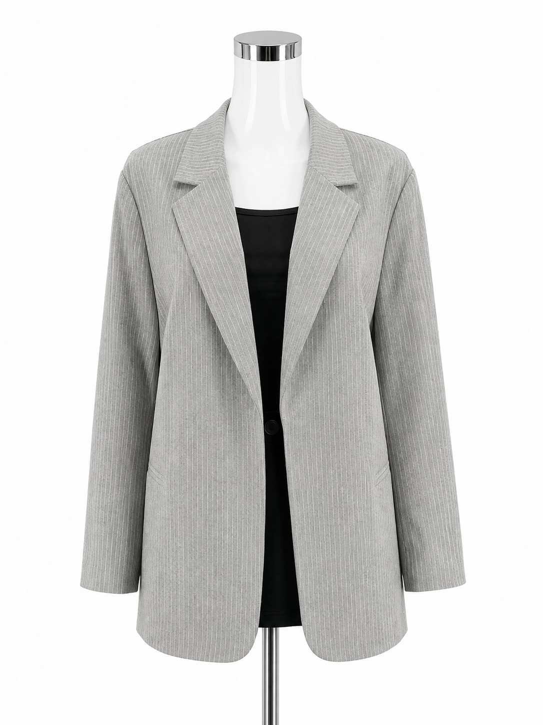 Public Desire Pale Blue Pinstripe Jacket – Women’s Size 10