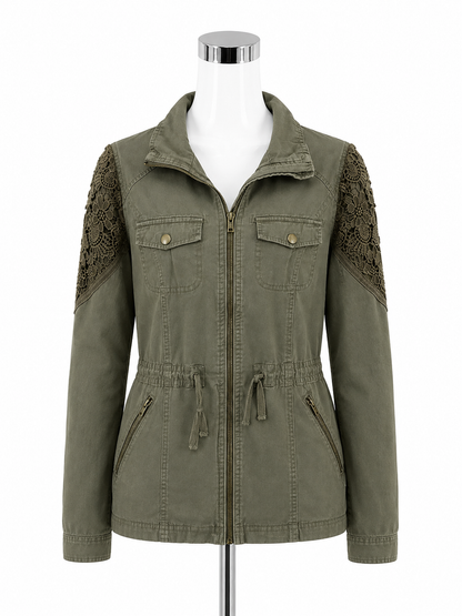 Love Tree Size Large Olive Lace Pre-Owned Ladies Jacket - ONLINE ONLY