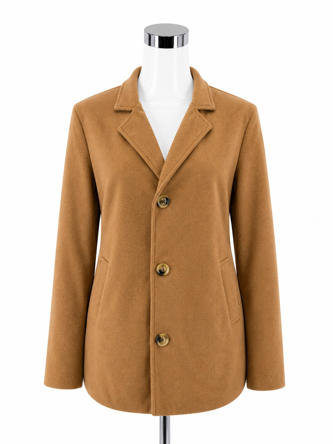 KP Camel Solid Pre-Owned Ladies Blazer - Size Large - ONLINE ONLY