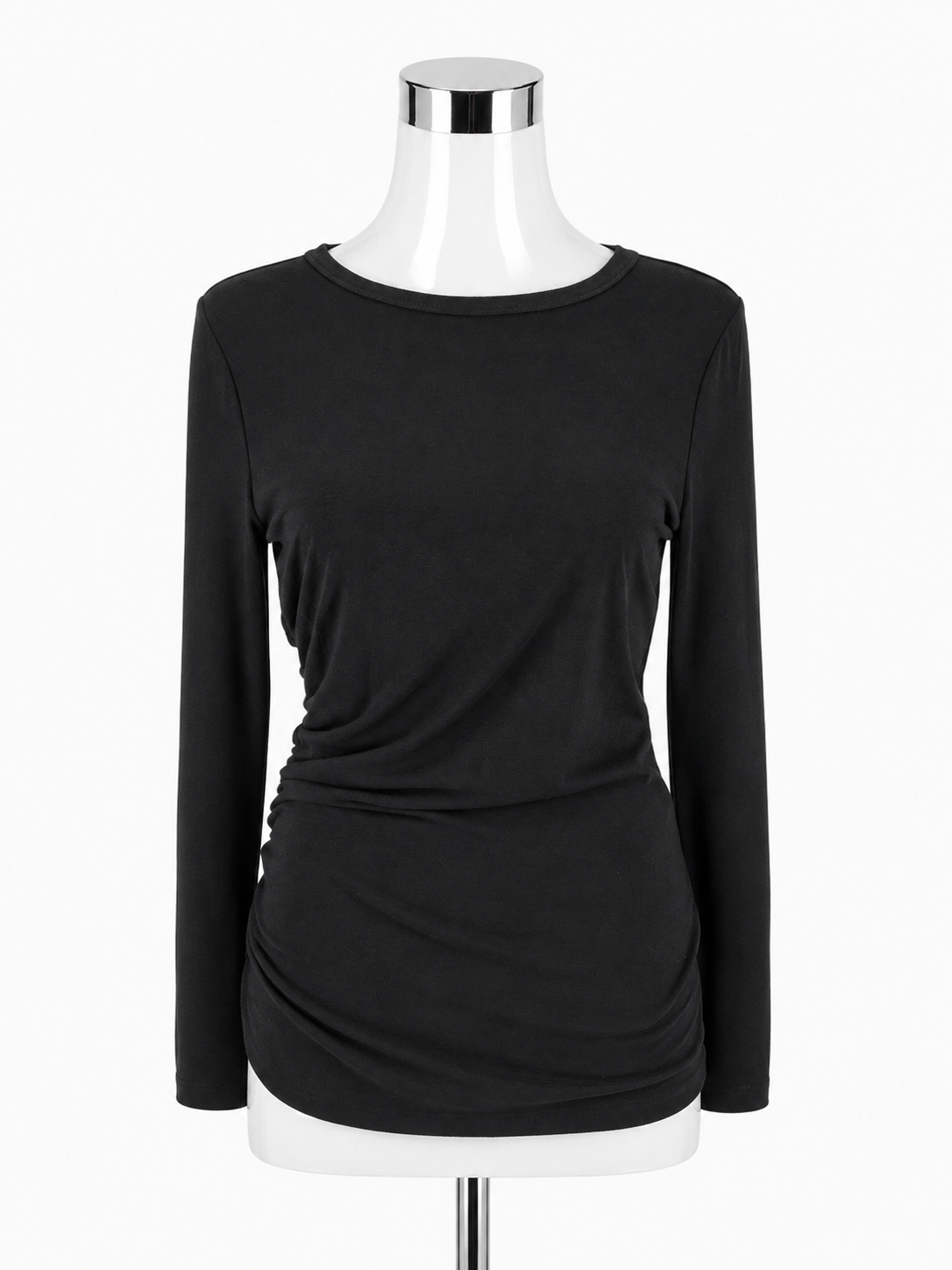 Ann Taylor Black Solid Pre-Owned Top - Size Small - ONLINE ONLY