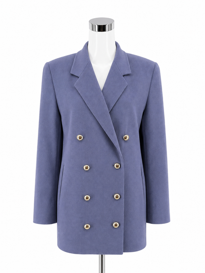 Ellen Tracy Blue Solid Pre-Owned Ladies Jacket - Size 12 - ONLINE ONLY