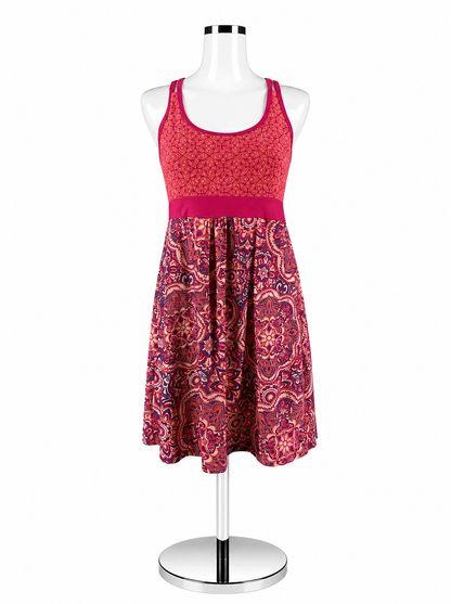 Tehama Pink/Orange Print Pre-Owned Ladies Dress - Size Small - ONLINE ONLY