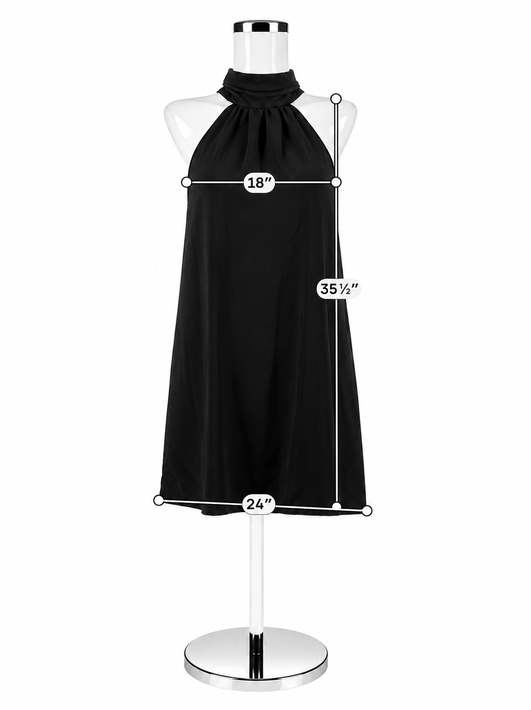 A New Day Black Solid Pre-Owned Ladies New With Tags Dress - Size Small - ONLINE ONLY