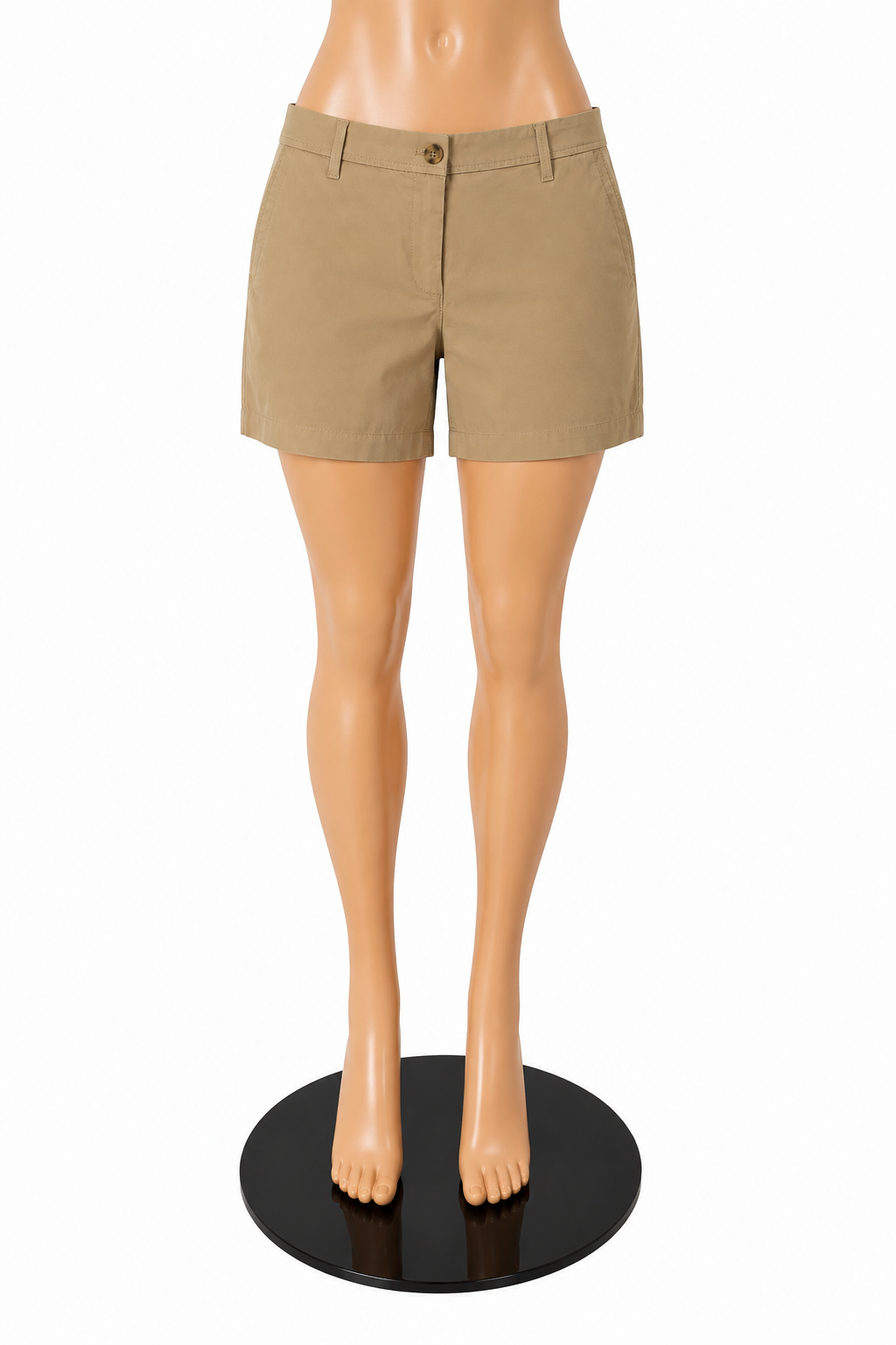 Talbots Relaxed Chino Shorts 7" Khaki Supersoft NWT Size 10