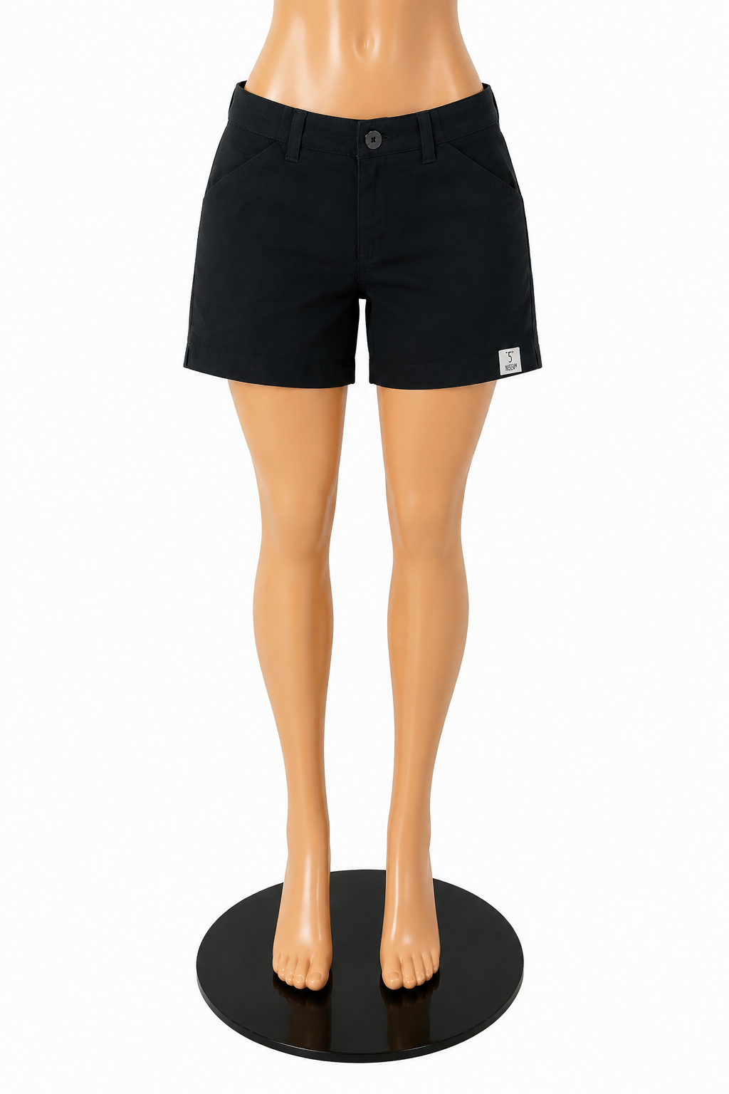 Lee Regular Fit Mid Rise Chino Shorts Black Size 10 NWTts
