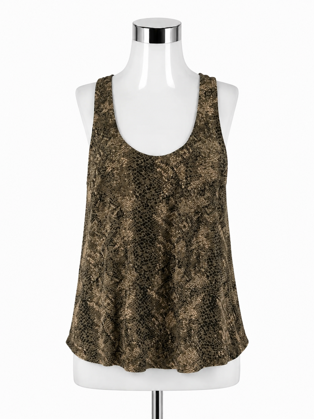 Joie Alicia 100% Silk Snake Print Racerback Tank Top Size Small - ONLINE ONLY