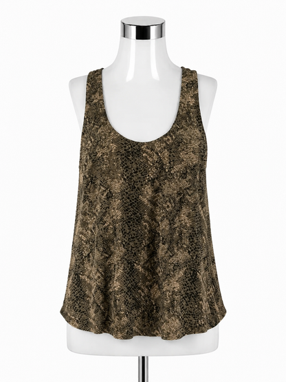 Joie Alicia 100% Silk Snake Print Racerback Tank Top Size Small - ONLINE ONLY