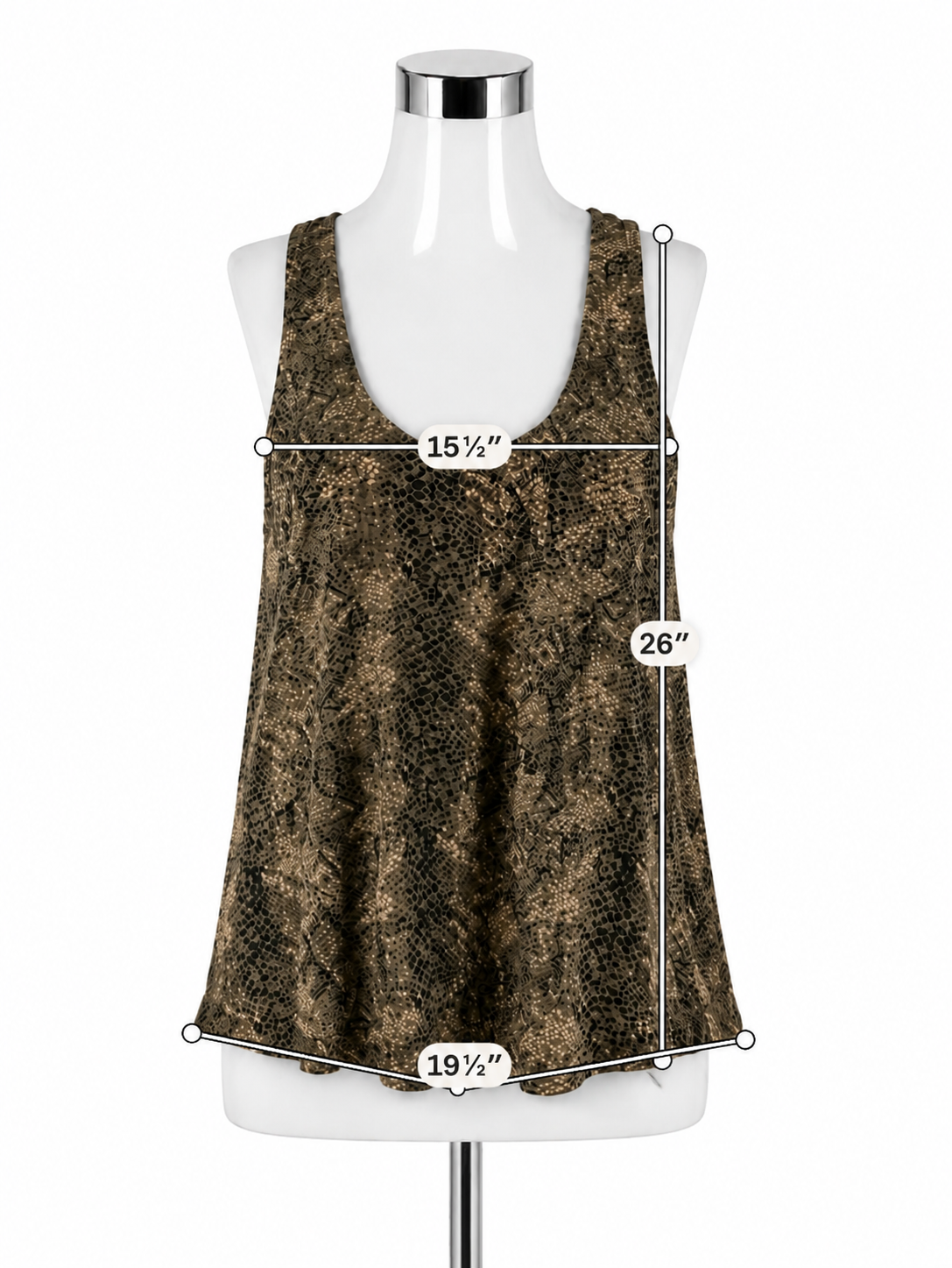 Joie Alicia 100% Silk Snake Print Racerback Tank Top Size Small - ONLINE ONLY